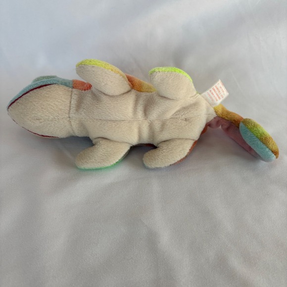 Ty Beanie Baby Iggy the Iguana 1997 Tie Dye Plush Reptile Collectible 4038 - Picture 4 of 5